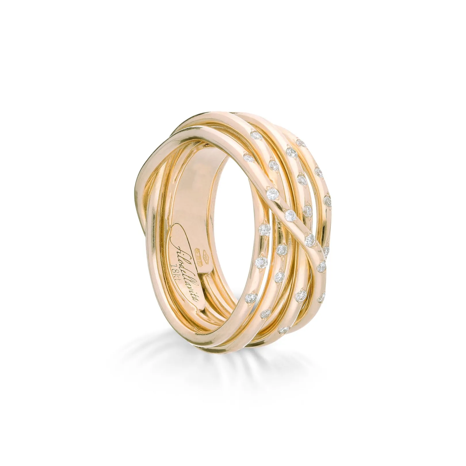 filodellavita_leda__fili__0-5.webp Filodellavita Leda 7 fili in Oro Giallo 18kt e Diamanti Bianchi | Rubinia Gioielli Fashion