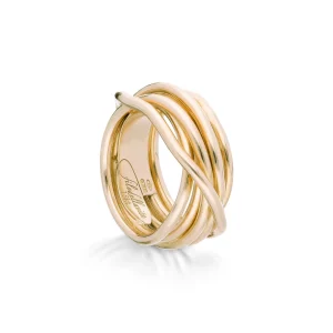 Filodellavita Leda 7 fili in Oro Giallo 18kt | Rubinia Gioielli Hot