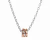 Filodellavita Mini 13 fili Argento 925 e Oro Rosa 9kt con collana in Argento 925 e Oro Rosa 9kt | Rubinia Gioielli Online