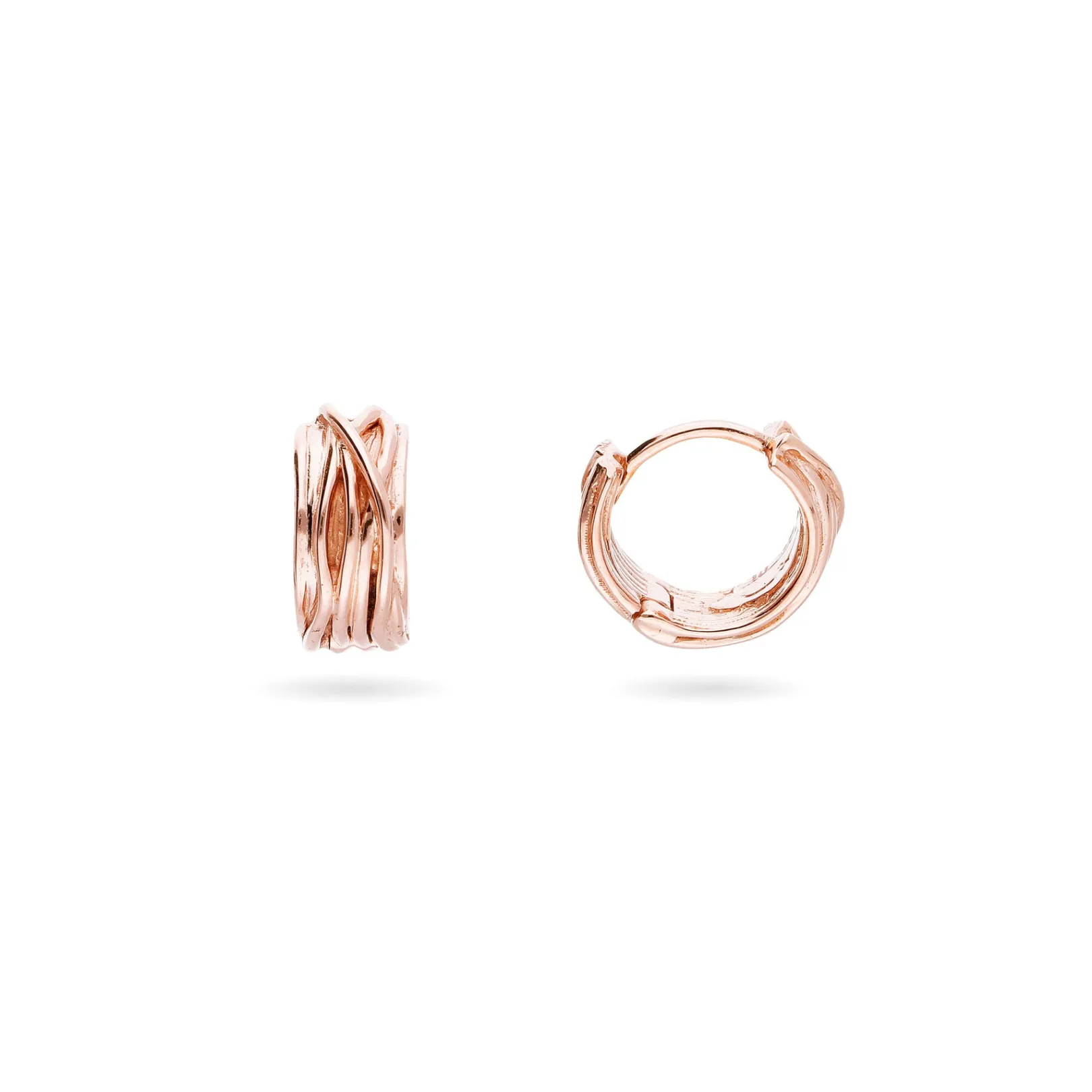 filodellavita_mini__orecc_0-1.webp Filodellavita Mini - Orecchini in Oro Giallo / Rosa / Bianco 9kt | Rubinia Gioielli Online
