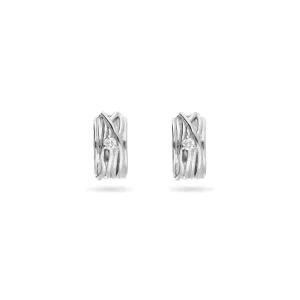 Filodellavita Mini - Orecchini in Oro Giallo / Rosa / Bianco 9kt e Diamante Bianco | Rubinia Gioielli Discount