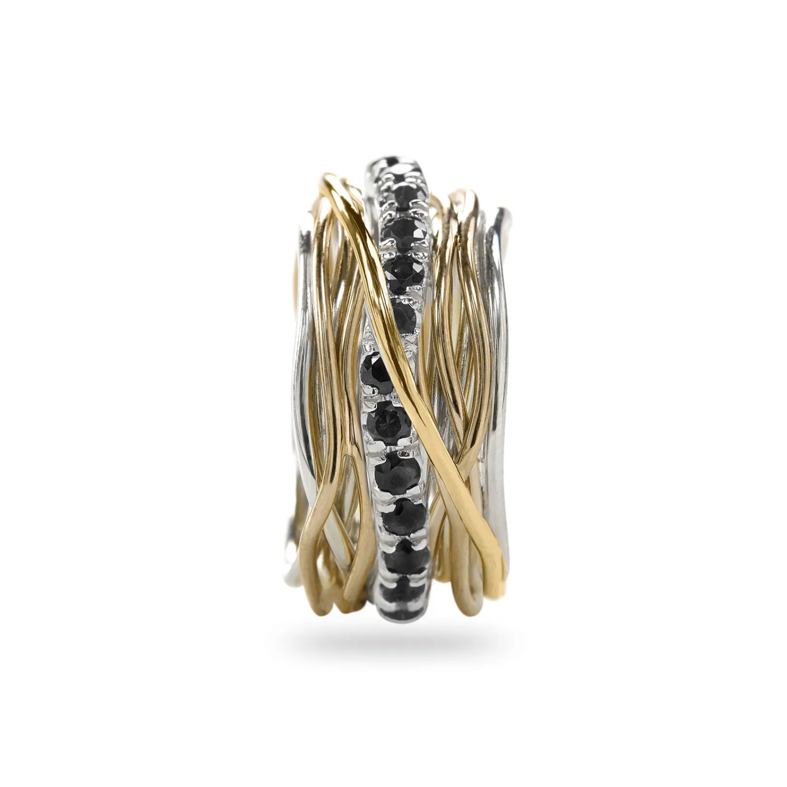 filodellavita_prezioso____1.webp Filodellavita Prezioso - 13 fili in Oro Rosa/Giallo 9kt, Argento 925 e Diamanti Black | Rubinia Gioielli Best