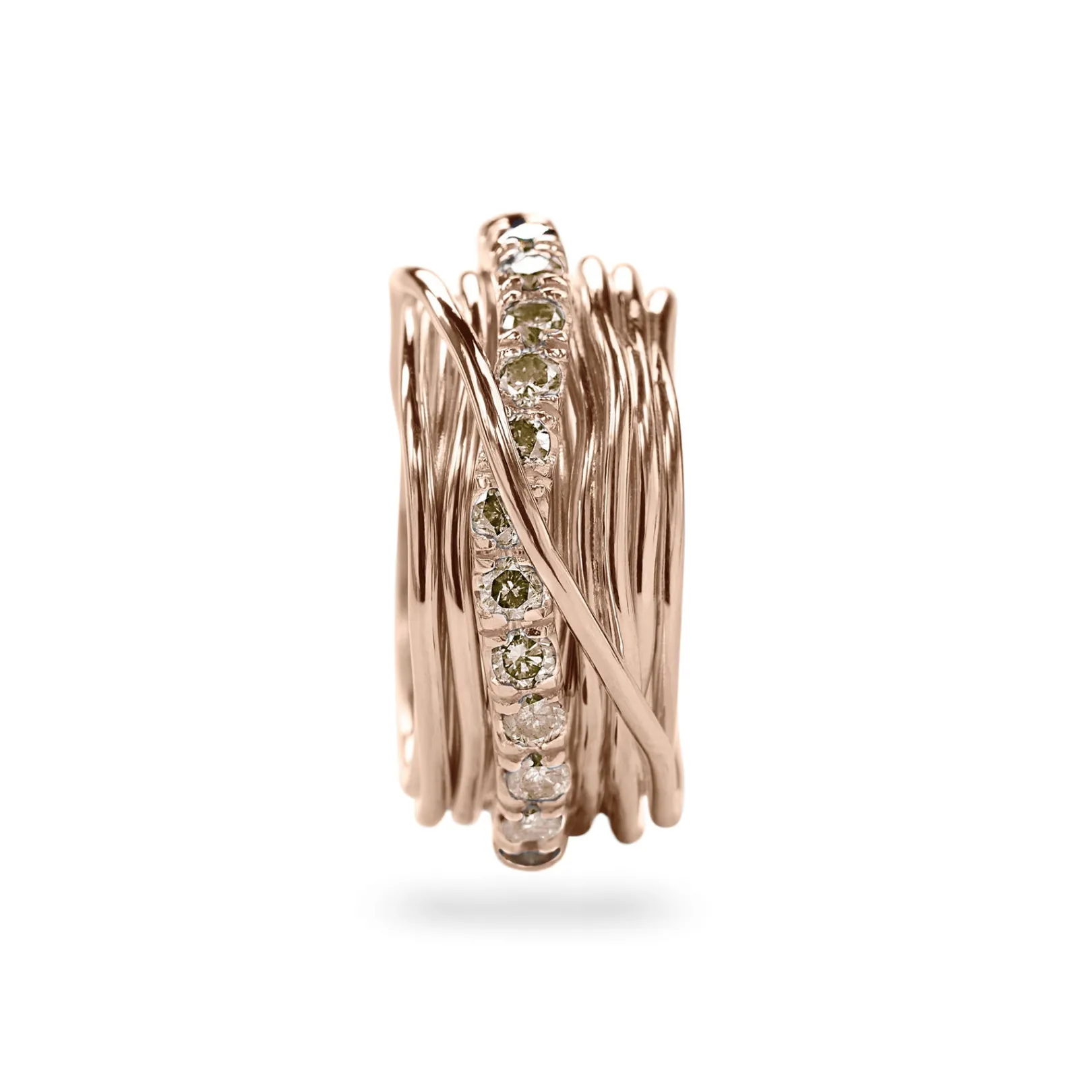 filodellavita_prezioso__f_0-18.webp Filodellavita Prezioso 13 fili in Oro Rosa 9kt e Diamanti Brown | Rubinia Gioielli Clearance