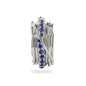Filodellavita Prezioso 13 fili in Argento 925 e Zaffiri Blu | Rubinia Gioielli Fashion