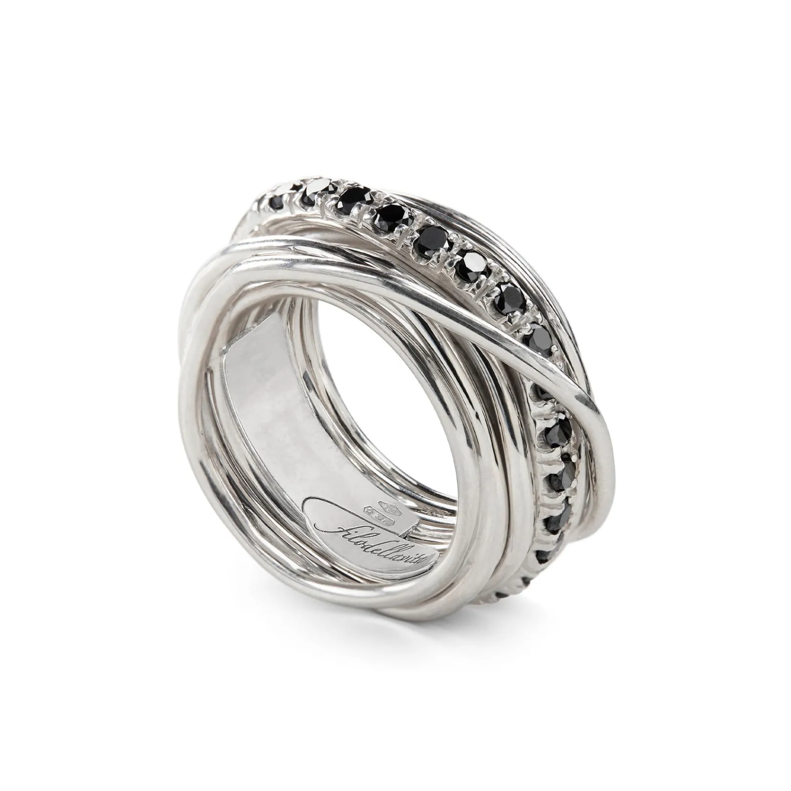 filodellavita_rock__fili__0-10.webp Filodellavita Rock 13 fili in Argento 925 e Diamanti Black | Rubinia Gioielli Sale