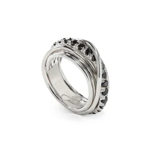 Filodellavita Rock 7 fili in Argento 925 e Diamanti Black | Rubinia Gioielli Discount