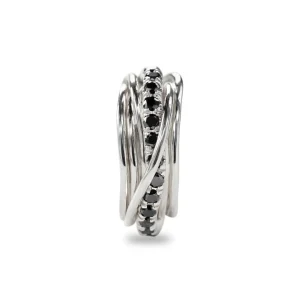 Filodellavita Rock 7 fili in Argento 925 e Diamanti Black | Rubinia Gioielli Discount