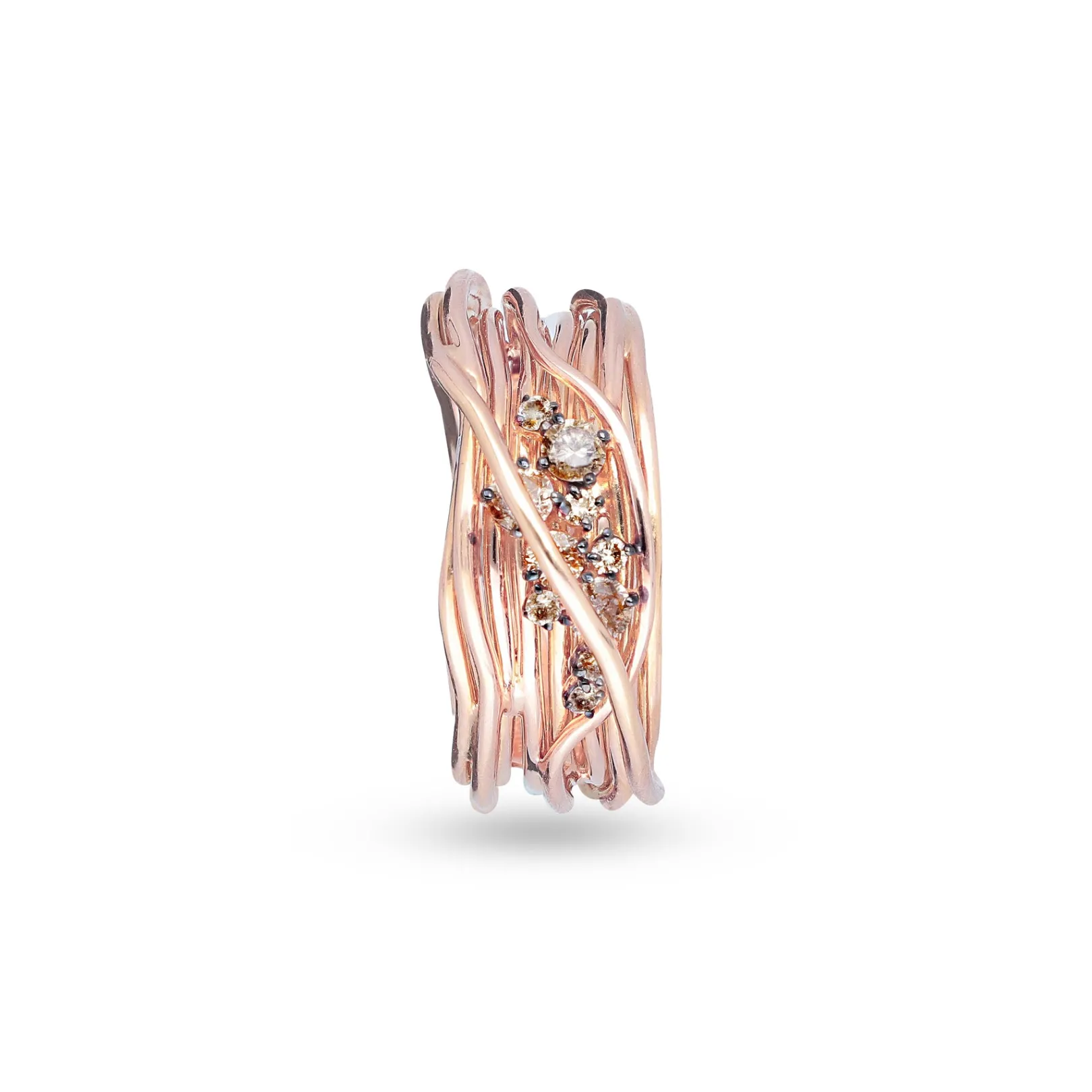 filodellavita_ten__fili_i_0-1.webp Filodellavita Ten 10 fili in Oro Bianco o Oro Rosa 18kt e Diamanti Brown | Rubinia Gioielli Outlet