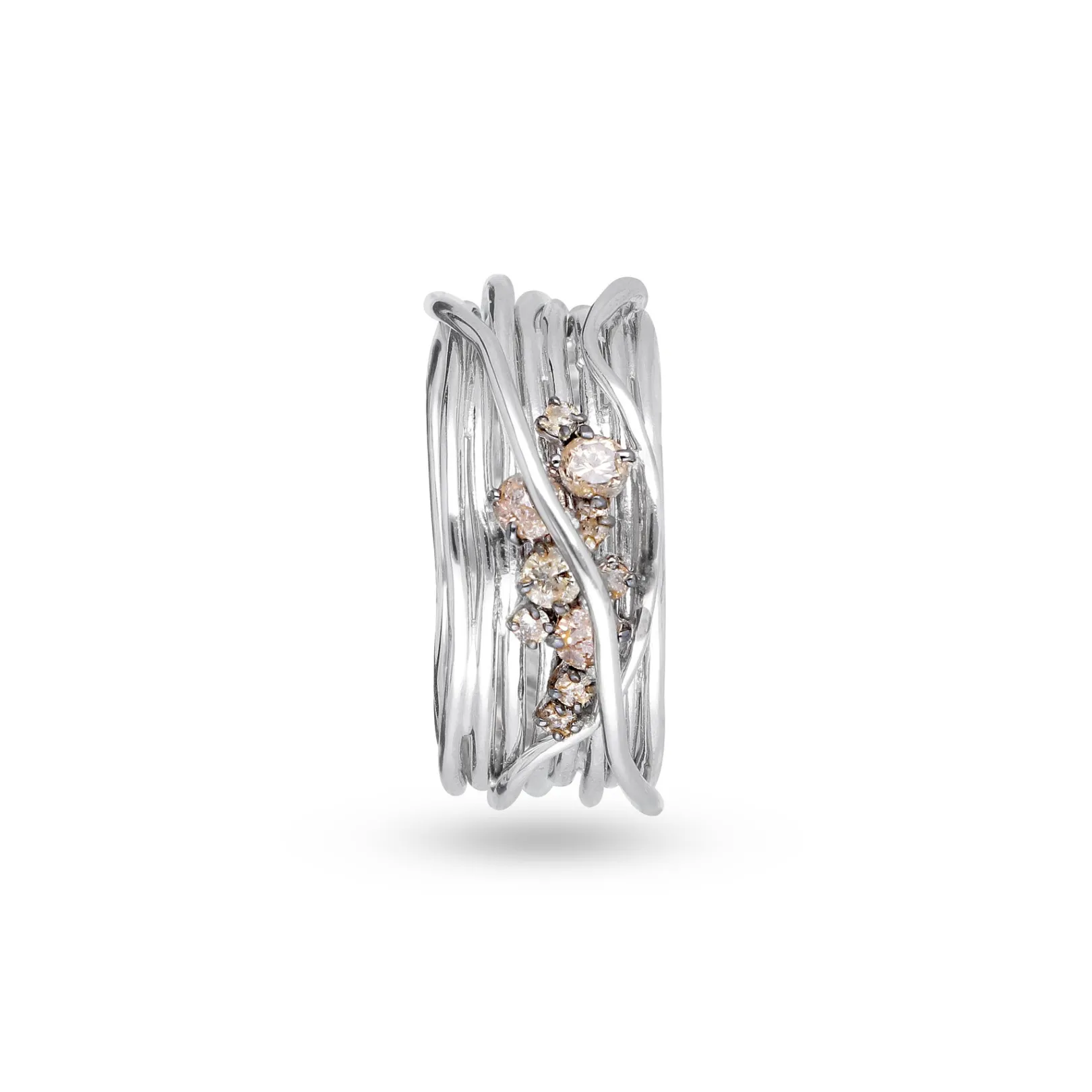 filodellavita_ten__fili_i_1-1.webp Filodellavita Ten 10 fili in Oro Bianco o Oro Rosa 18kt e Diamanti Brown | Rubinia Gioielli Outlet