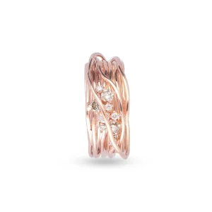 Filodellavita Ten 10 fili in Oro Bianco o Oro Rosa 18kt con Diamanti Bianchi e Brown | Rubinia Gioielli Online