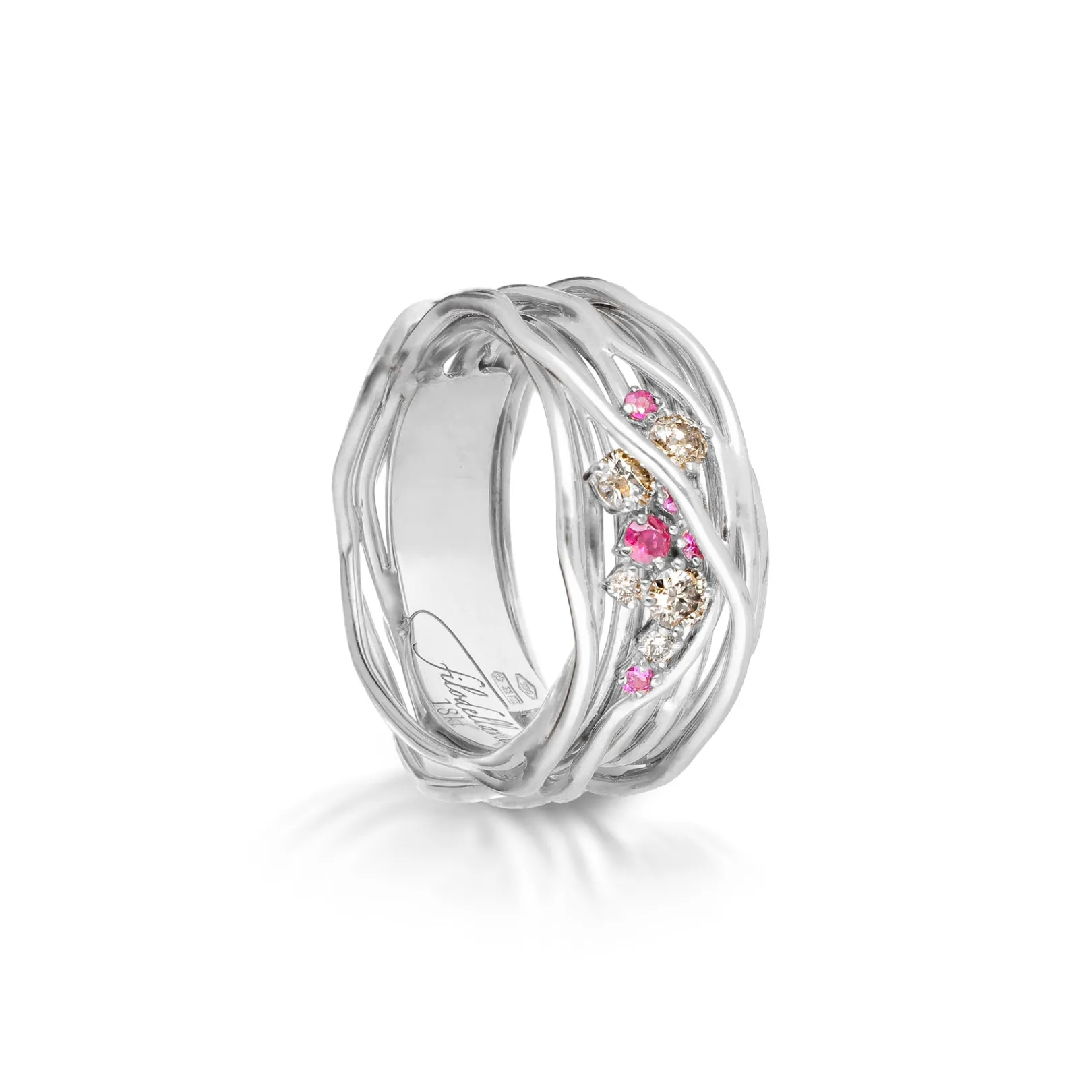 filodellavita_ten__fili_i_2-2.webp Filodellavita Ten 10 fili in Oro Bianco o Oro Rosa 18kt, Diamanti Brown e Rubini | Rubinia Gioielli Best