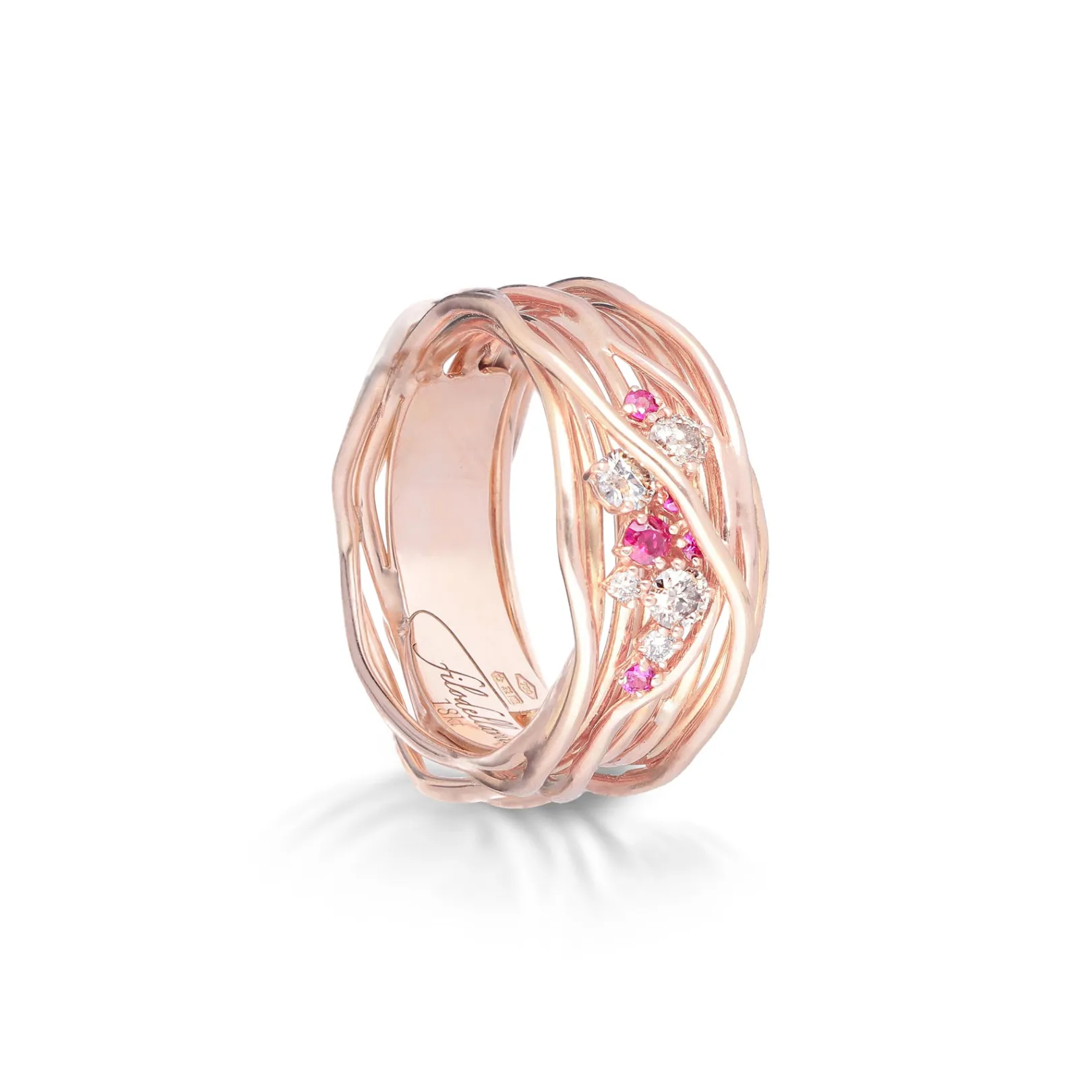 filodellavita_ten__fili_i_3-2.webp Filodellavita Ten 10 fili in Oro Bianco o Oro Rosa 18kt, Diamanti Brown e Rubini | Rubinia Gioielli Best