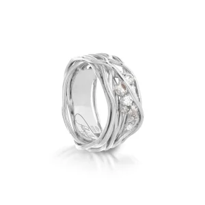 Filodellavita Ten 10 fili in Oro Bianco o Oro Rosa 18kt con Diamanti Bianchi e Brown | Rubinia Gioielli Online