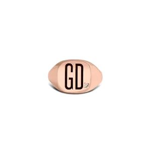 Mignolo Quadrato in Oro Rosa 9kt | Rubinia Gioielli Outlet