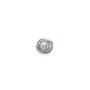 Mono Orecchino Filodellavita in Oro Bianco e Diamante Colorless | Rubinia Gioielli Discount
