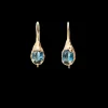 Orecchini a monachella in Oro Giallo 9kt e Topazio London | Rubinia Gioielli Sale