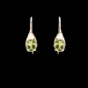 Orecchini a monachella in Oro Giallo 9kt e Peridot | Rubinia Gioielli Outlet