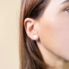 Orecchini Filodamore a Lobo da 10mm in Oro Rosa / Bianco / Giallo 9kt a forma di Cuore. | Rubinia Gioielli Sale