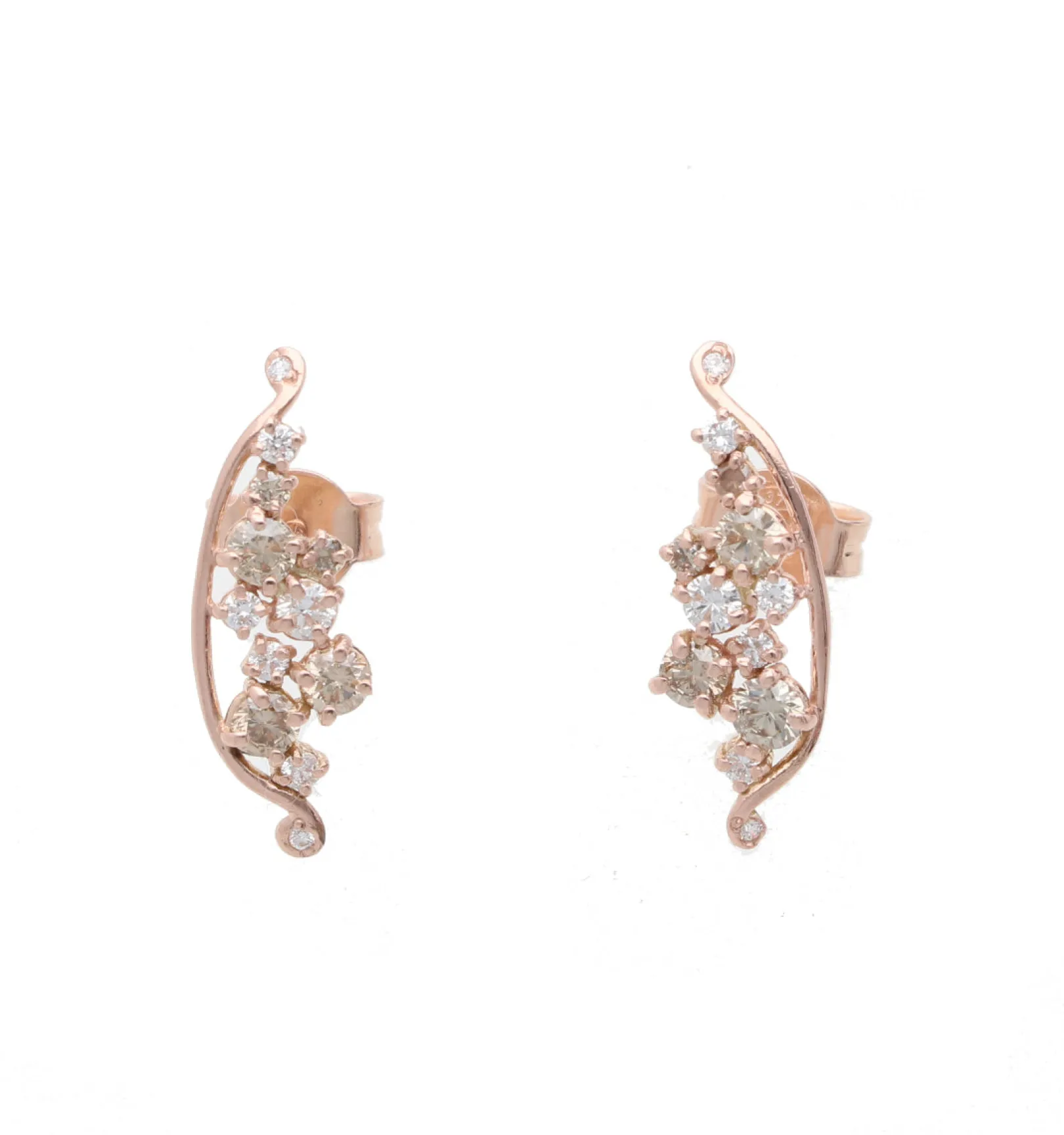 orecchini_filodellavita_t_2.webp Orecchini Filodellavita Ten in Oro Bianco / Oro Rosa 9kt e Diamanti Bianchi e Brown | Rubinia Gioielli Outlet