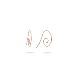 Orecchini Mini Chiocciola Filodamore Oro Rosa 9kt | Rubinia Gioielli Fashion