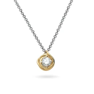 Punto Luce Filodellavita in Oro Giallo con un Diamante Colorless | Rubinia Gioielli Discount