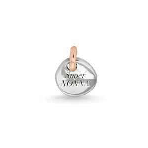 gillo 13 mm in Argento 925 con maglia in Oro Rosa 9 kt | Rubinia Gioielli Hot