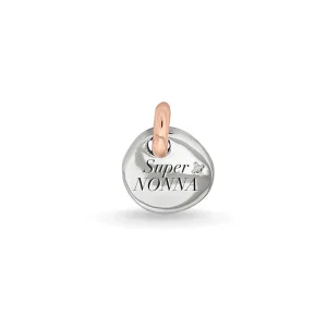 gillo 13 mm in Argento 925 con maglia in Oro Rosa 9 kt | Rubinia Gioielli Hot